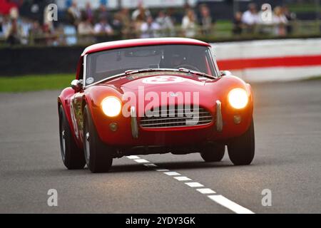 Nigel Greensall, John Spiers, AC Cobra, Stirling Moss Memorial Trophy, avec des GT à cockpit fermé qui ont couru avant 1963, une heure, deux pilotes Banque D'Images