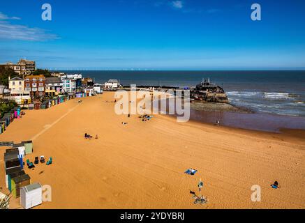 Broadstairs, une ville côtière de l'est du Kent, en Angleterre. Banque D'Images