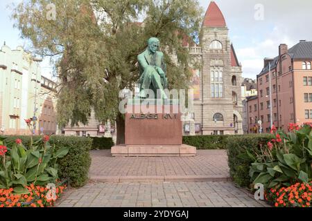 Le Mémorial Aleksis Kivi est une statue dédiée à l'auteur finlandais Aleksis Kivi, conçue et sculptée par Wäinö Aaltonen en 1939 Banque D'Images