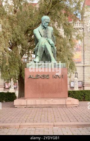 Le Mémorial Aleksis Kivi est une statue dédiée à l'auteur finlandais Aleksis Kivi, conçue et sculptée par Wäinö Aaltonen en 1939 Banque D'Images