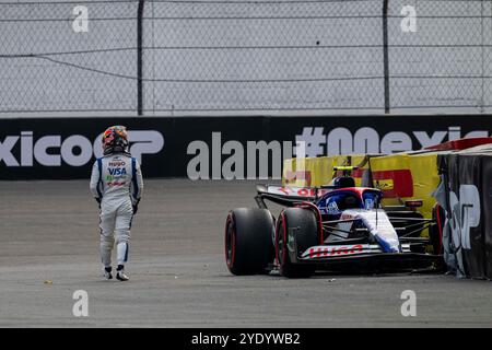 Mexico, Mexique. 26 octobre 2024. Autódromo Hermanos Rodríguez Mexico, Mexique - octobre 26 : #22 Yuki Tsunoda jpn) Visa Cash APP Racing Bulls Formula One Team ita) VCARB 01 Honda, au Grand Prix du Mexique de formule 1 2024, manche 20 du Championnat du monde de formule 1 2024, qui s'est tenu du 25 au 27 octobre 2024 au Autódromo Hermanos Rodríguez à Mexico, au Mexique. (Ian Bundey/SPP) crédit : SPP Sport Press photo. /Alamy Live News Banque D'Images