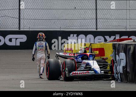 Mexico, Mexique. 26 octobre 2024. Autódromo Hermanos Rodríguez Mexico, Mexique - octobre 26 : #22 Yuki Tsunoda jpn) Visa Cash APP Racing Bulls Formula One Team ita) VCARB 01 Honda, au Grand Prix du Mexique de formule 1 2024, manche 20 du Championnat du monde de formule 1 2024, qui s'est tenu du 25 au 27 octobre 2024 au Autódromo Hermanos Rodríguez à Mexico, au Mexique. (Ian Bundey/SPP) crédit : SPP Sport Press photo. /Alamy Live News Banque D'Images