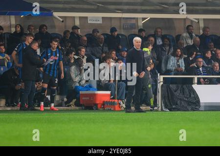 Gian Piero Gasperini entraîneur-chef d'Atalanta BC 1907 lors du match de football UEFA Champions League 2024/2025 phase MD1 entre Atalanta BC et Banque D'Images