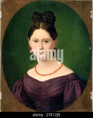 Portrait de Jenny von Westphalen, épouse du penseur socialiste Karl Marx en 1830. Banque D'Images