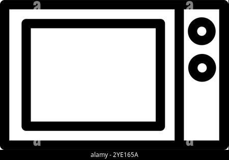 icône du four. Icône de four vectoriel linéaire plat moderne à la mode sur fond blanc des appareils électroniques à ligne mince Illustration de Vecteur