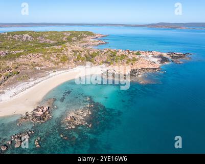 Vue aérienne de Ngula (Jar Island) dans les Kimberley, Australie occidentale Banque D'Images