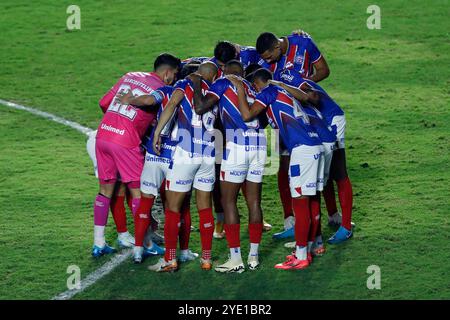 Rio de Janeiro, Brésil. 28 octobre 2024. Joueurs de Bahia, lors du match entre Vasco da Gama et Bahia, pour la Serie A 2024 brésilienne, au stade Sao Januario, à Rio de Janeiro le 28 octobre 2024 photo : Nadine Freitas/DiaEsportivo/Alamy Live News Credit : DiaEsportivo/Alamy Live News Banque D'Images