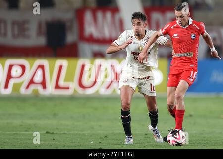 Lima, Pérou. 27 octobre 2024. Gonzalo Ritacco de Cienciano lors du match de Liga 1 entre Universitario de Deportes et Cienciano a joué au stade Monumental le 27 octobre 2024 à Lima, au Pérou. (Photo de Miguel Marruffo/PRESSINPHOTO) crédit : AGENCE SPORTIVE PRESSINPHOTO/Alamy Live News Banque D'Images