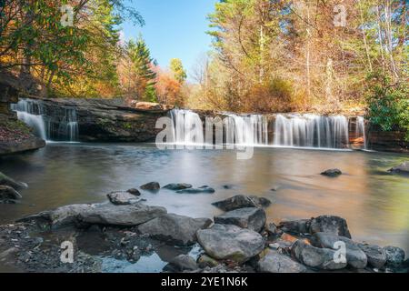 Albert tombe sur la North Fork Blackwater River dans le comté de Tucker. Virginie occidentale. ÉTATS-UNIS Banque D'Images