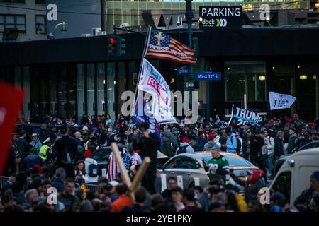 Oct 27 2024 Madison Square Garden Trump Rally, New York Banque D'Images