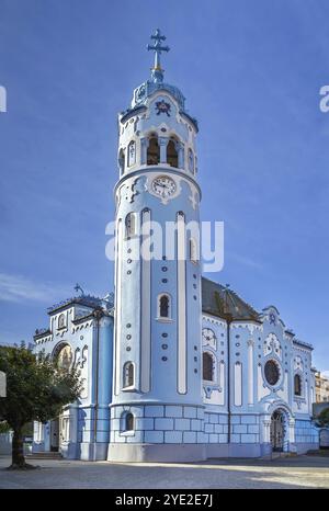 Elizabeth communément appelée Église bleue est une église catholique sécessionniste hongroise (Jugendstil, Art Nouveau) à Bratislava, Slovaquie, E. Banque D'Images
