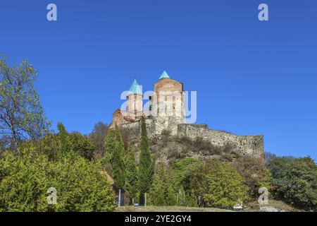 Gremi est un monument architectural du 16ème siècle, la citadelle royale et l'église des Archanges à Kakheti, Géorgie, Asie Banque D'Images