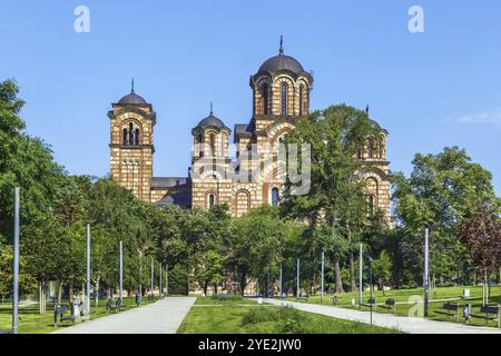 Église de Mark est une église orthodoxe serbe située dans le parc Tasmajdan à Belgrade, Serbie, Europe Banque D'Images