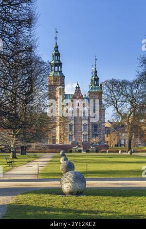 Rosenborg Palace est un château Renaissance situé à Copenhague, Danemark, Europe Banque D'Images