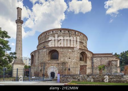 La structure cylindrique de Rotonde a été construite en 306 AD sur les ordres du tétrarque Galerius, Thessalonique, Grèce, Europe Banque D'Images