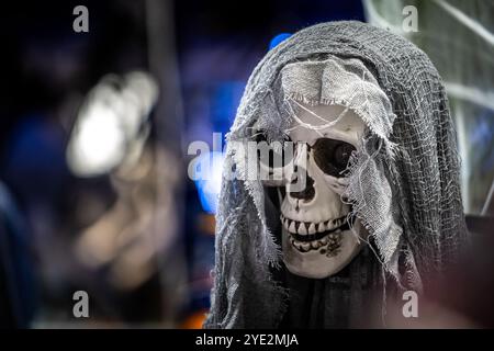 Oslo 20241028. Costumes, masques et accessoires d'Halloween exposés dans le magasin Mye Morro de Manglerud Senter photo : Thomas Fure / NTB Banque D'Images