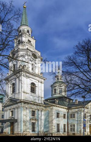 L’église Peter et Paul est une église orthodoxe de Riga, Lettonie, Europe Banque D'Images