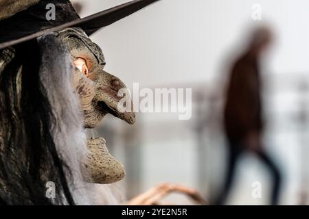 Oslo 20241028. Costumes, masques et accessoires d'Halloween exposés dans le magasin Mye Morro de Manglerud Senter photo : Thomas Fure / NTB Banque D'Images