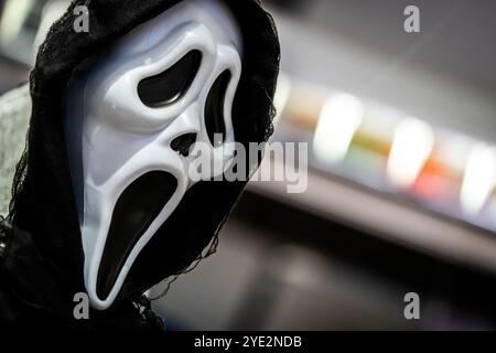 Oslo 20241028. Costumes, masques et accessoires d'Halloween exposés dans le magasin Mye Morro de Manglerud Senter photo : Thomas Fure / NTB Banque D'Images