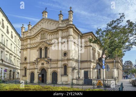 Tempel Synagogue est une synagogue située dans le district de Kazimierz à Cracovie, en Pologne, en Europe Banque D'Images