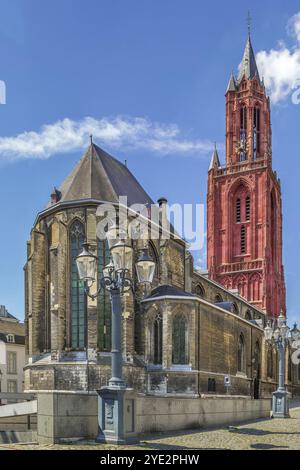 John Cathedral située dans le centre historique de Maastricht, l'église gothique du 13ème siècle a été construite avec des pierres rouges, pays-Bas Banque D'Images