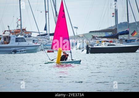 Club de voile pour enfants sur les îles Scilly Banque D'Images