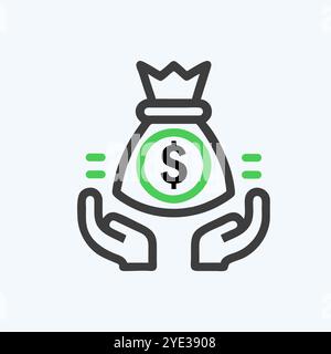 Image d'art vectorielle d'icône Private Equity Illustration de Vecteur