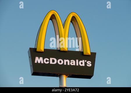 Logo McDonald's Arch McDonalds Banque D'Images