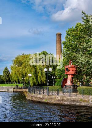 Millwall Outer Dock, Île des chiens, Londres, Angleterre, Royaume-Uni Banque D'Images