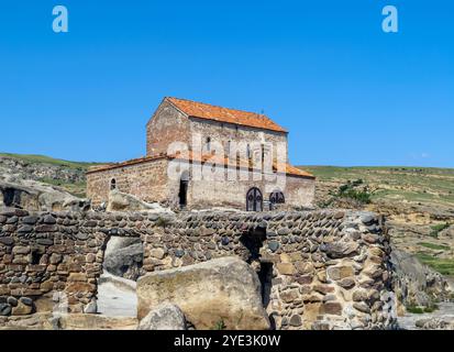 Incroyable ville antique de la grotte d'Uplistsikhe sur le massif rocheux de Mtkvari Riverbank dans la région de Shida Kartli, Géorgie Banque D'Images