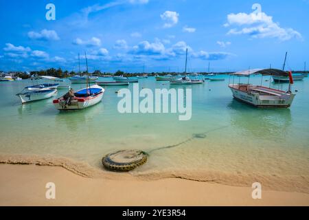 Strand , plage, Grand Baie, Nordküste, Indischer Ozean, Insel, Maurice mcpins *** plage, plage, Grand Baie, Côte Nord, Océan Indien, île, Mauri Banque D'Images