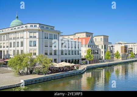 Neubauten, Immobilien, Havelarm, Alte Fahrt, Adolf-Miethe-Ufer, Potsdam, Brandenburg, Deutschland *** immeubles neufs, immobilier, Havelarm, Alte Fahrt, Adolf Miethe Ufer, Potsdam, Brandebourg, Allemagne Banque D'Images