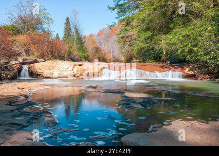 Teresa Falls sur la rivière North Fork Blackwater dans le comté de Tucker. Virginie occidentale. ÉTATS-UNIS Banque D'Images