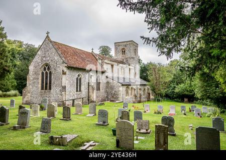 Église St Michael and All Angels, Figheldean, Wiltshire, Angleterre, Royaume-Uni Banque D'Images