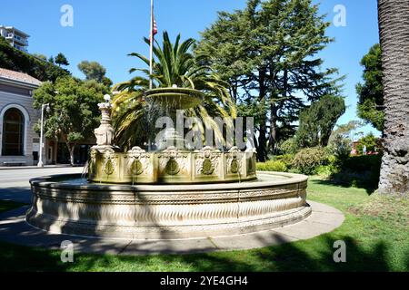 La fontaine de Plaza Vina Del Mar. Banque D'Images