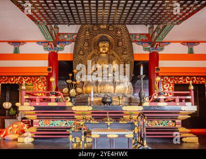 Gros plan de la statue de Bouddha dans le temple Kiyomizu-dera à Kyoto, Japon, le 27 septembre 2024 Banque D'Images