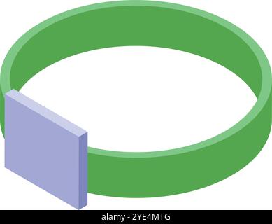 Bracelet intelligent de surveillance de l'état de santé, doté d'une technologie de capteur avancée pour un suivi précis des signes vitaux Illustration de Vecteur