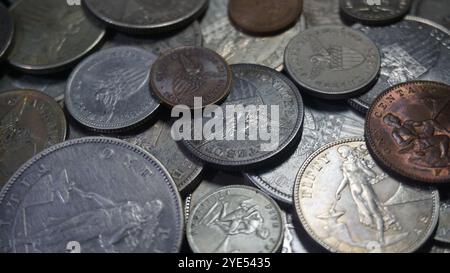 Pièces de monnaie américaines Philippines Banque D'Images