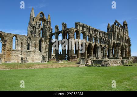 L'Abbaye de Whitby, North Yorkshire, UK Banque D'Images