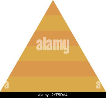 Icône pyramidale à motif plat. Vecteur modifiable. Illustration de Vecteur