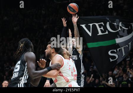 Daniel Hackett (Virtus Bologna) lors du match de basket-ball Turkish Airlines Euroleague entre Virtus Segafredo Bologne et le Bayern Monaco à l'Unipol Arena, Casalecchio (Bologne), Italie, le 29 octobre 2024 - photo : Michele Nucci Banque D'Images