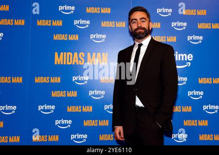 29 octobre 2024, Liverpool, Royaume-Uni : JAMES CORRIGAN (Nat Weiss) à la première du film Amazon Prime Midas Man, au FACT Cinema , Liverpool, Royaume-Uni - un biopic sur la vie et la carrière du manager de Beatlesâ€™ Brian Epstein. (Crédit image : © Andy von Pip/ZUMA Press Wire) USAGE ÉDITORIAL SEULEMENT! Non destiné à UN USAGE commercial ! Banque D'Images