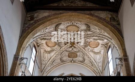 Venise, Vénétie, Italie, plafond de San Giovanni in Bragora à Campo S. Zaccaria (Campo San Zaccaria) dans le sestiere du Castello, EDI Banque D'Images
