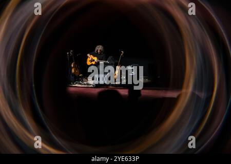 Pat Metheny en concert au Teatro Carlo Felice de Gênes Banque D'Images