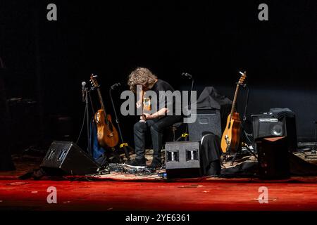 Pat Metheny en concert au Teatro Carlo Felice de Gênes Banque D'Images