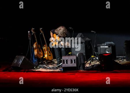 Pat Metheny en concert au Teatro Carlo Felice de Gênes Banque D'Images