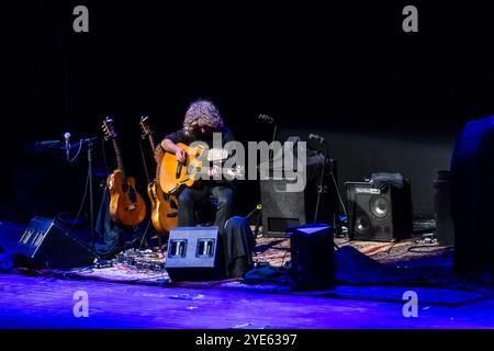 Pat Metheny en concert au Teatro Carlo Felice de Gênes Banque D'Images