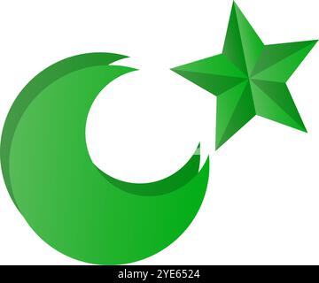 Icône islamique pakistanaise. Islam. Vecteur modifiable. Illustration de Vecteur