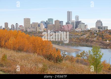 Edmonton City en automne Banque D'Images