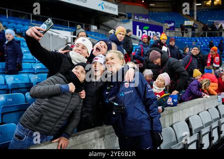 Oslo 20241029. La norvégienne Ada Hegerberg après le match de qualification pour le Championnat d'Europe féminin entre la Norvège et l'Albanie au stade Ullevaal. Photo : Beate Oma Dahle / NTB Banque D'Images